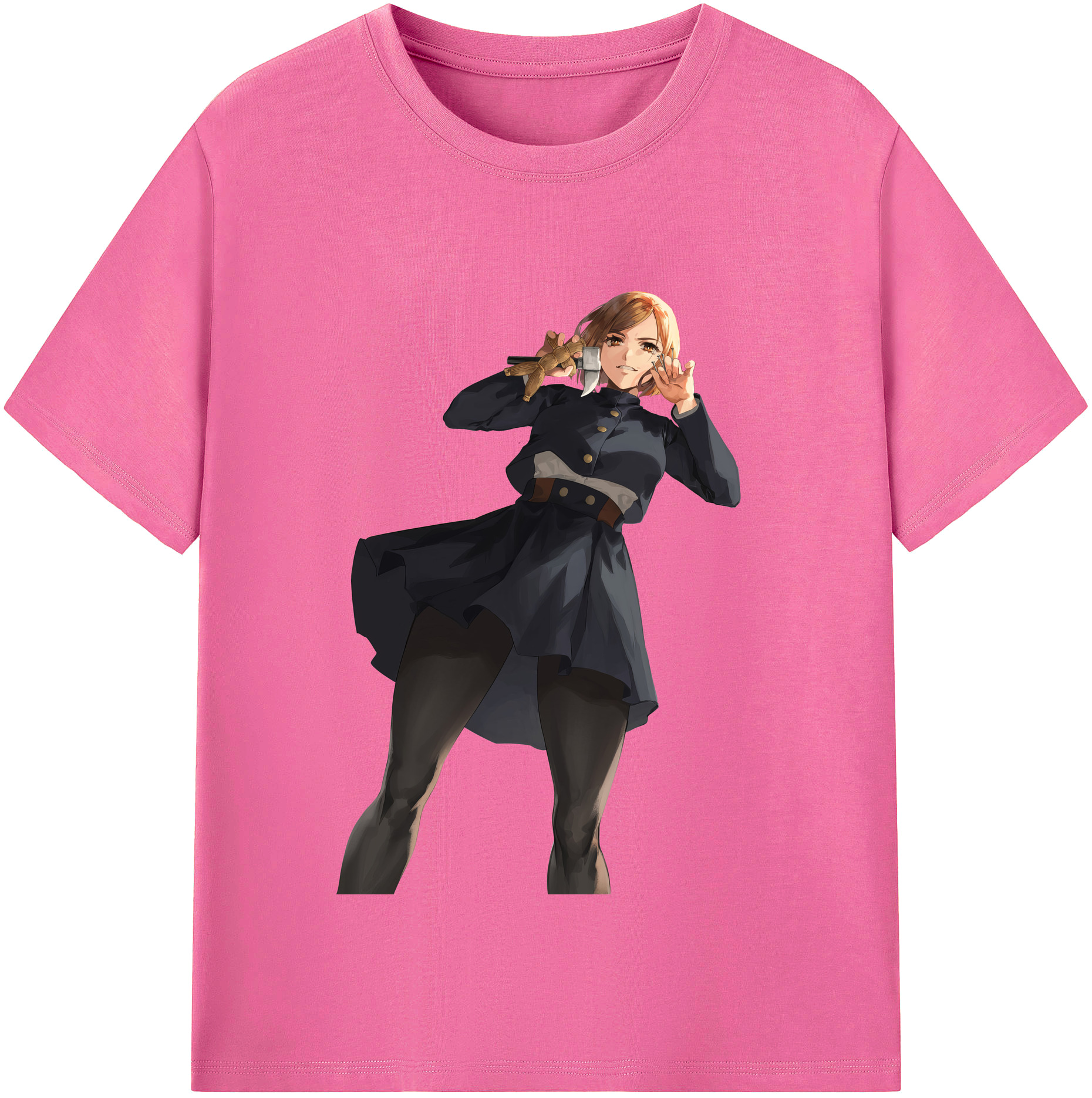 （画像用） 呪術廻戦 Jujutsu Kaisen レディースカジュアルプリントTシャツ（綿100％）